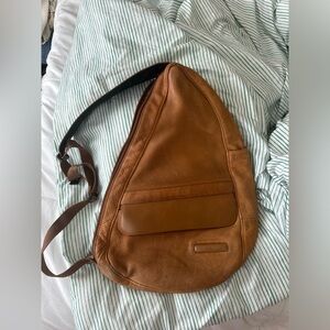 LL Bean Vintage Leather Traveler Backpack